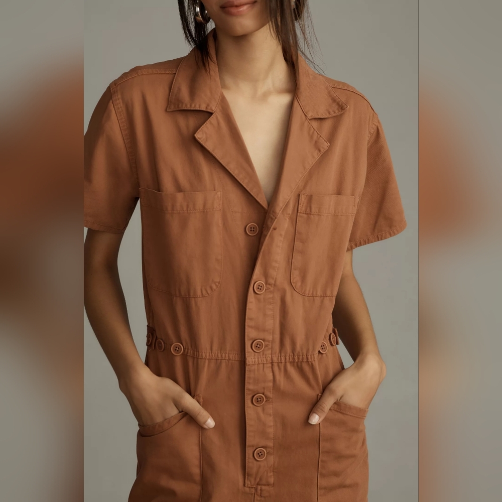Pistola - Grover Short-Sleeve Cotton Field Jumpsuit - Picture 3 of 9